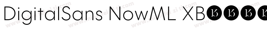 DigitalSans NowML XB字体转换